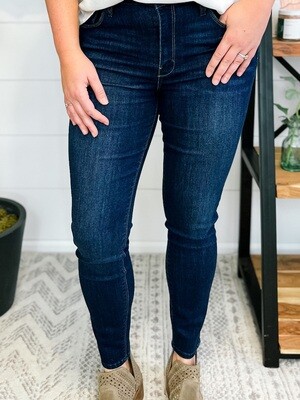 Olivia Dark Wash Slim Leg High Rise Skinny Jean