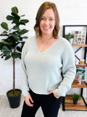 Seafoam Tucker V-Neck Sweater Seafoam Tucker V-Neck Sweater