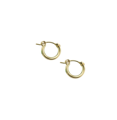 Gold Filled 1/2” Squared Round Hoops
