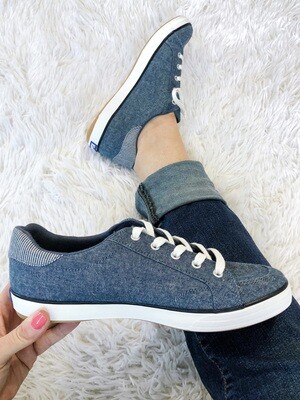 Chambray Lace Up Sneaker