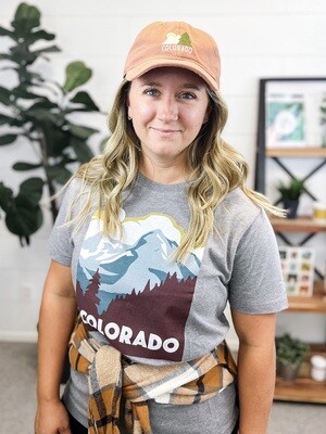 Grey Colorado Short Sleeve Tee-Shirt
