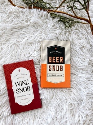 Stuff Every Beer Snob. Book