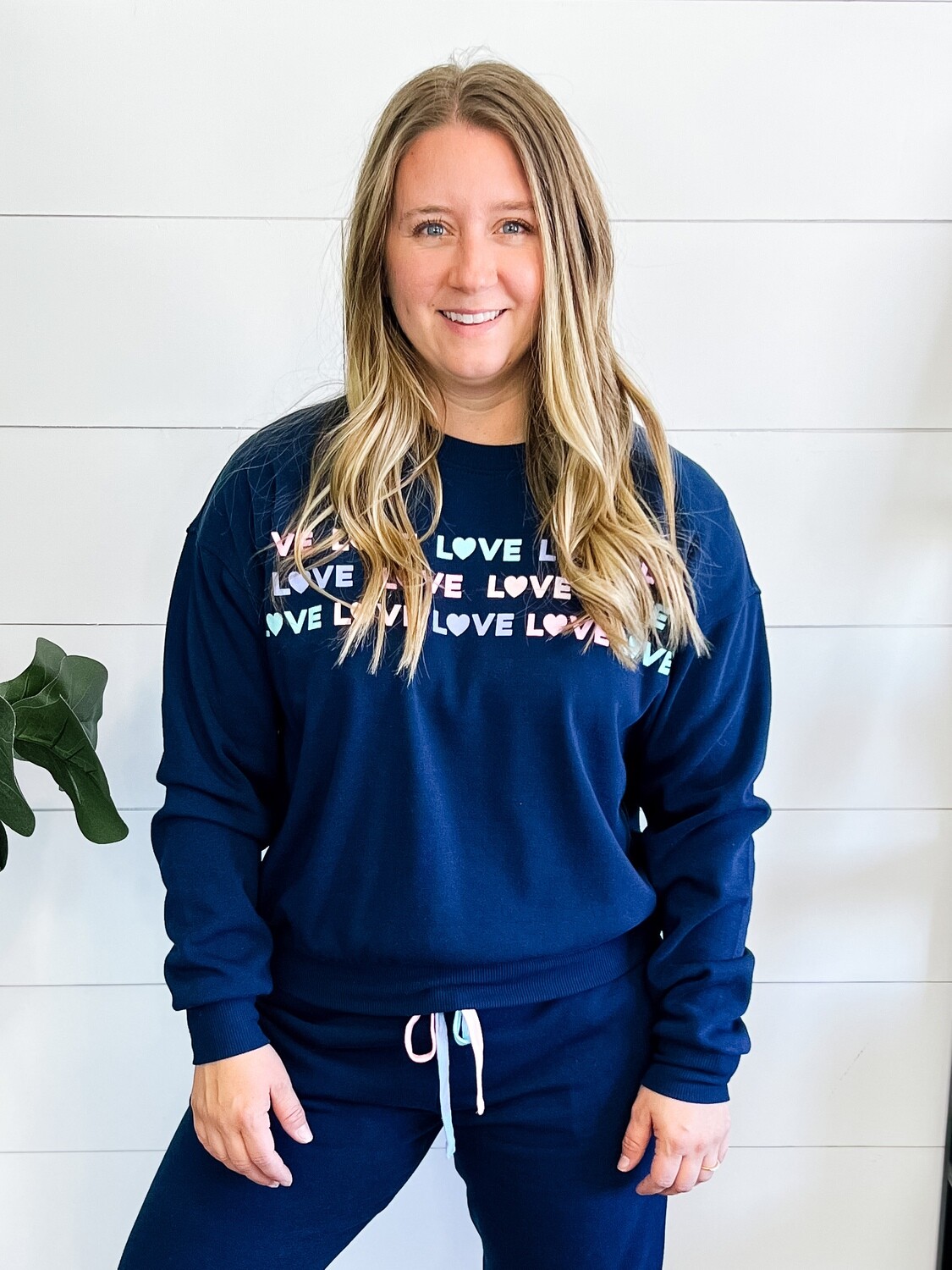 Navy Love Sweatshirt