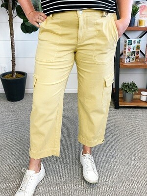 Gold Utility Pant With Tab
