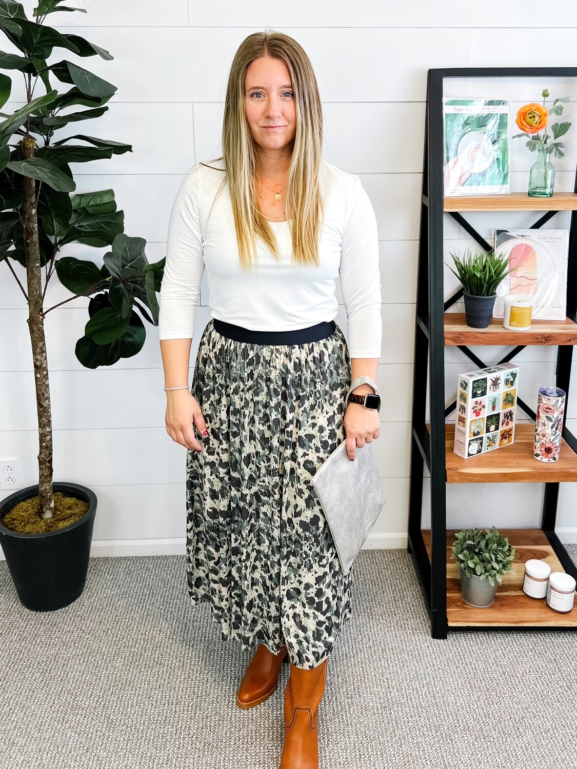 Green Camo Skirt
