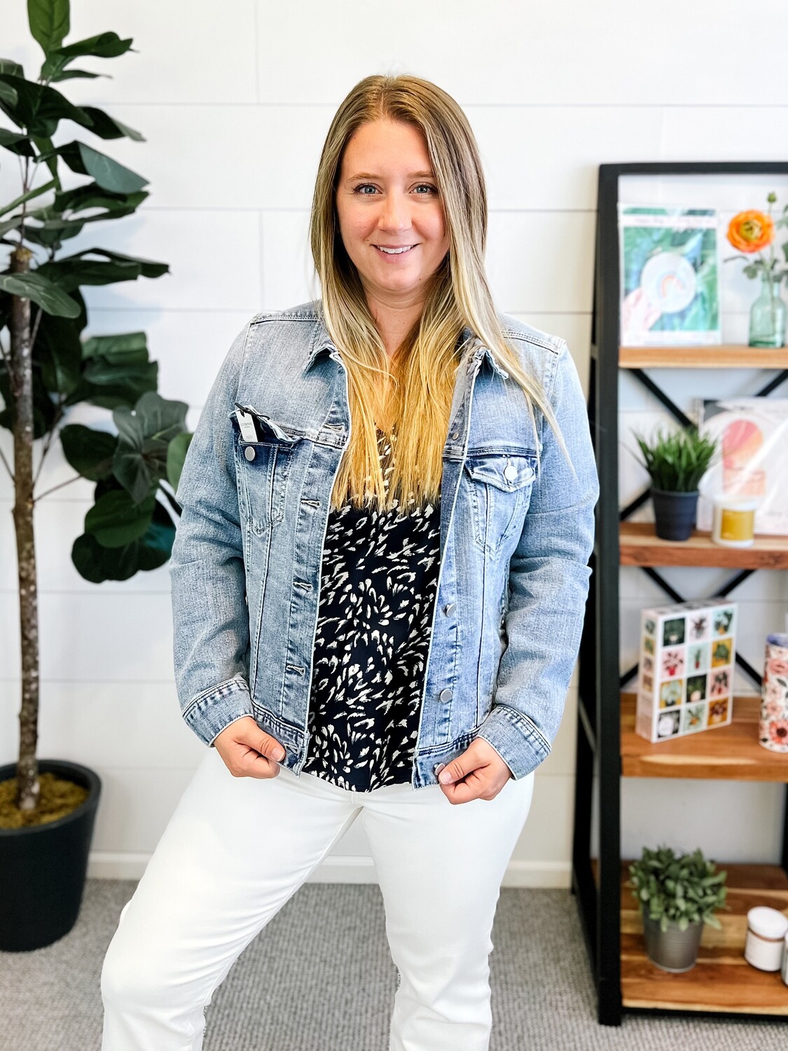 Classic Light Wash Blue Jean Jacket