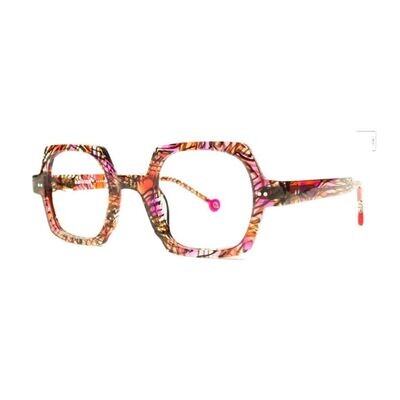 Occhiale da Vista Kelinse LEOPOLD Transparent Pink with Black Lines