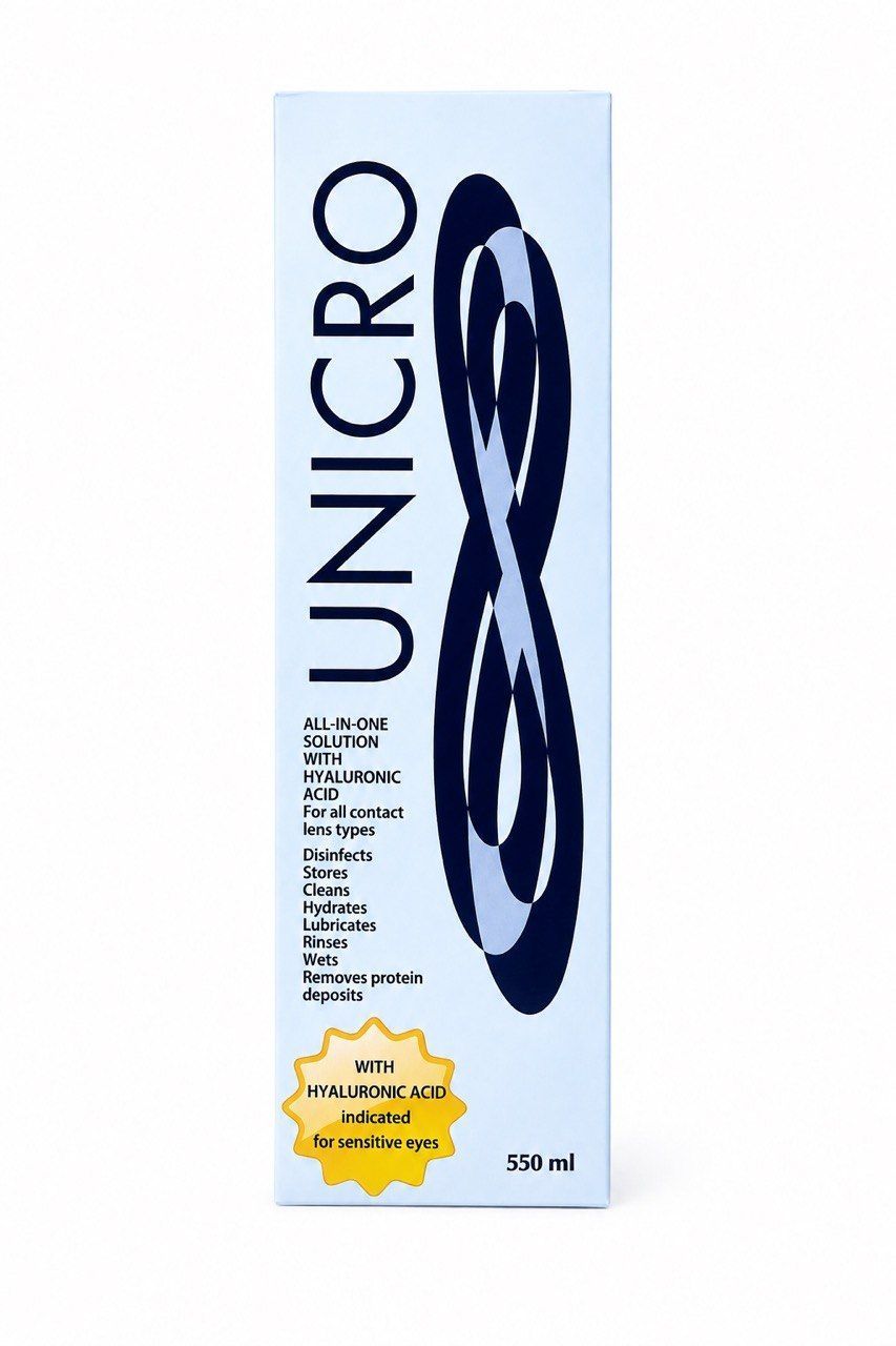 UNICRO - Soluzione Unica con Acido Ialuronico per la manutenzione delle lenti a contatto morbide