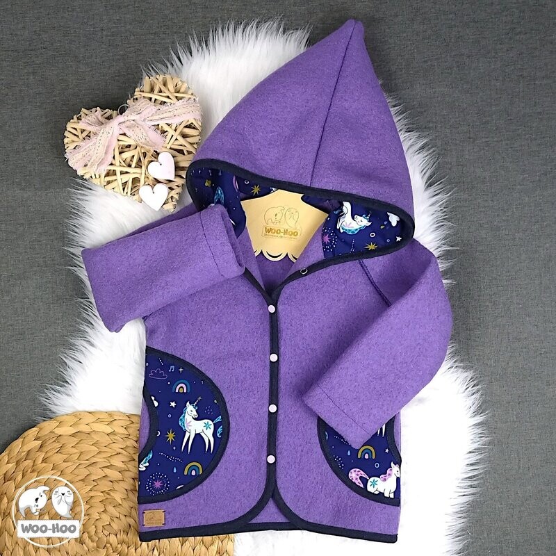 Walkjacke Lila | Einhorn