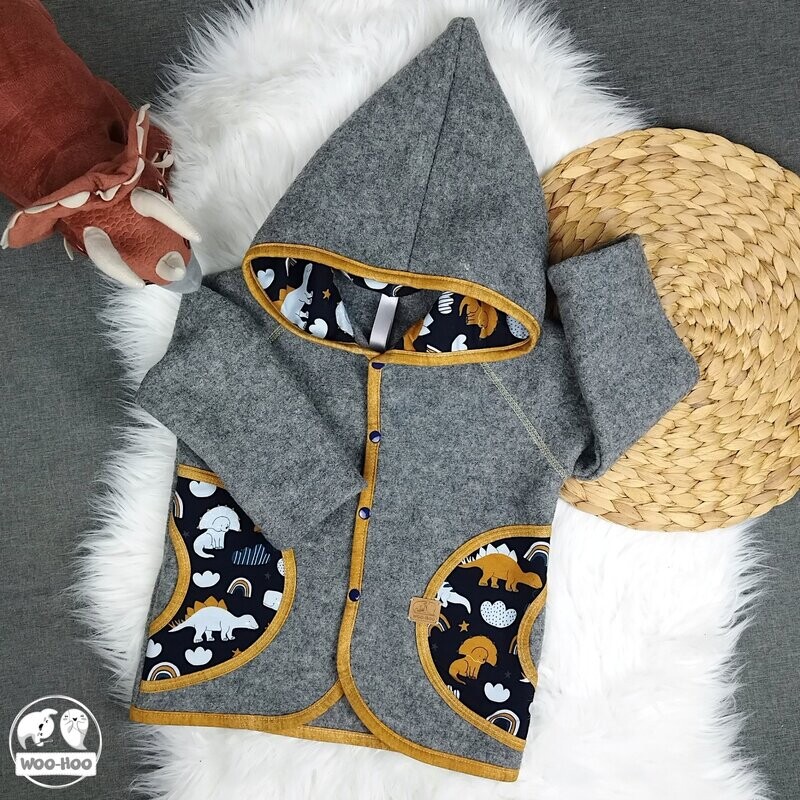 Walkjacke Grau | Dinos