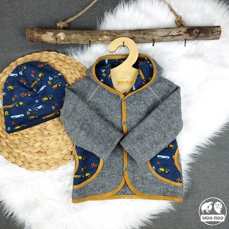 Walkjacke Grau | Traktor