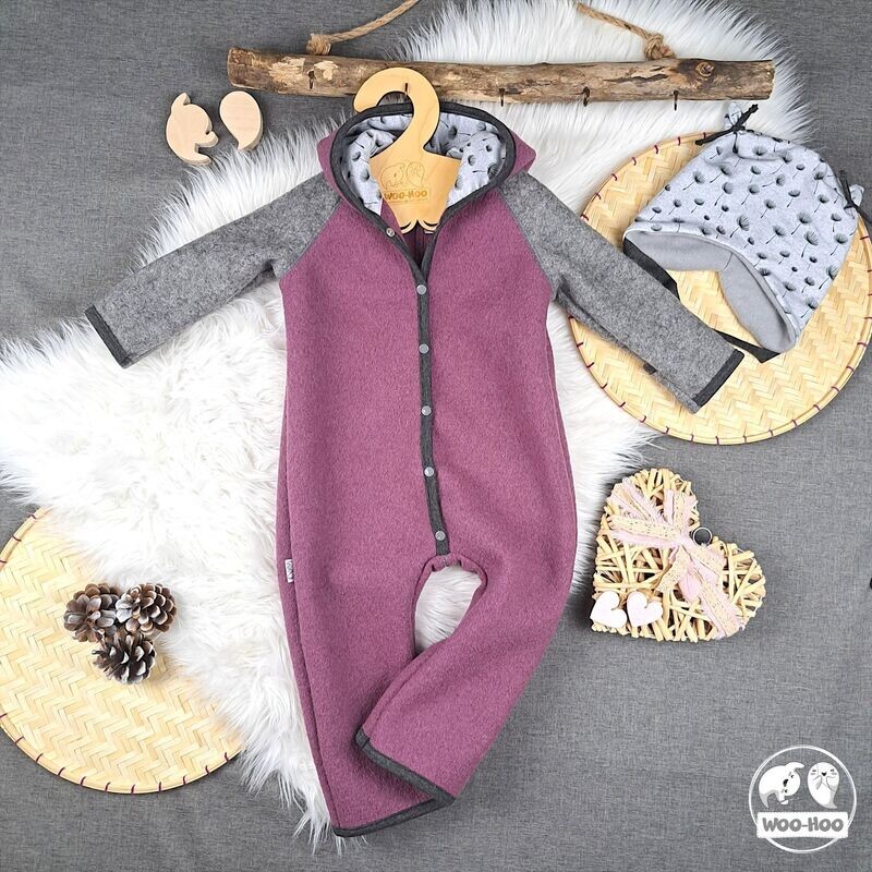 Walkoverall Mauve | Grau