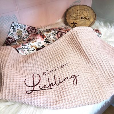 Babydecke Altrosa | Rosen