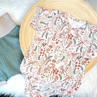 Body Kurzarm Blumen