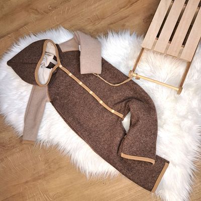 Walkoverall Dunkelbraun Melange | Beige Walkoverall Dunkelbraun Melange | Beige