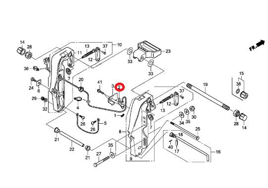 SENSOR ASSY., TRIM ANGLE HONDA PERÄMOOTTORI