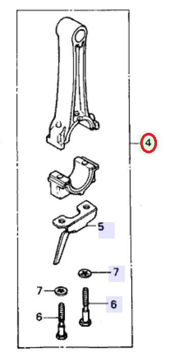 CONN ROD ASSY HONDA MOOTTORI