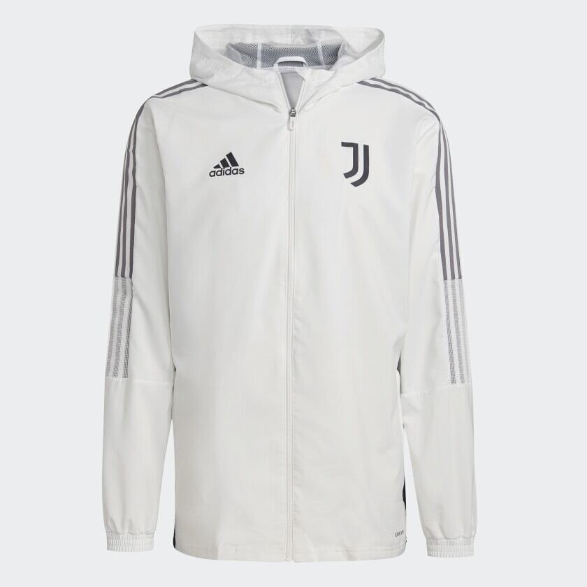 Felpa Full Zip Con Cappuccio Pre Jacket Juve 2021/2022, Taglia: XL