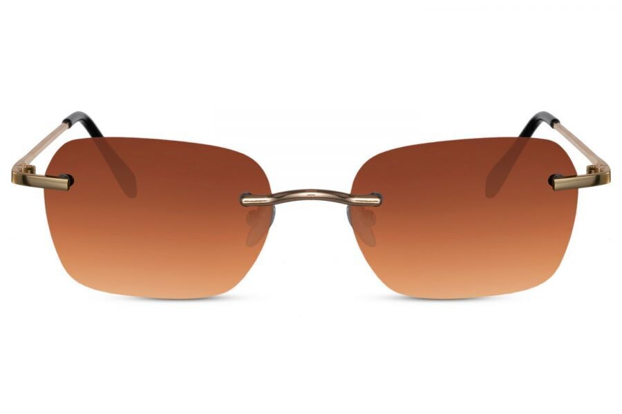 HOPE - Occhiali da sole Rimless Brown