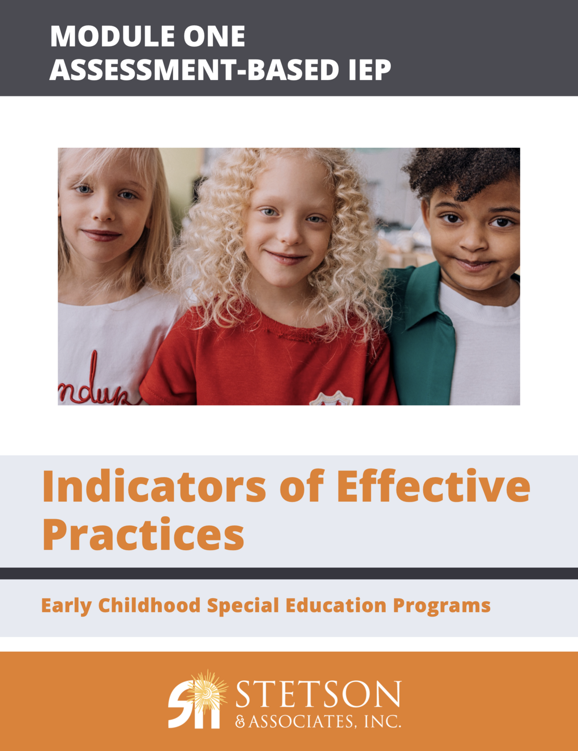 Early Childhood Special Education Programs: Module 1 Assessment-Based IEP