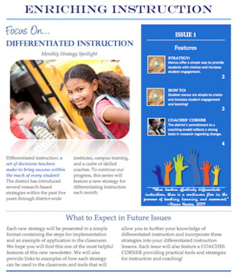 Enriching Instruction Monthly Newsletter Series