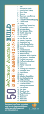 50 Instructional Strategies to Build Student Engagement & Participation Bookmark