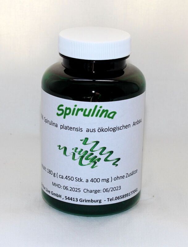Spirulina Algen Presslinge Bio 180g Spirulina Algen Presslinge Bio 180g