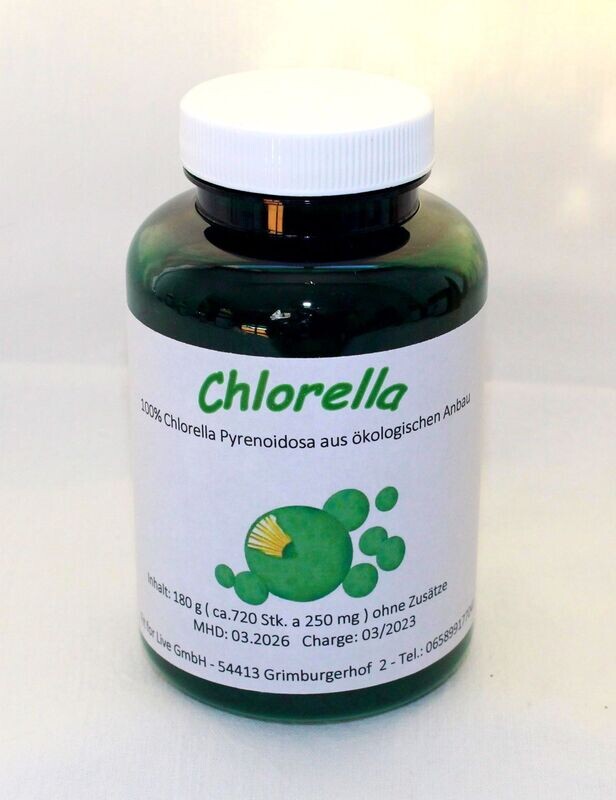 Chlorella Algen 250g Presslinge Chlorella Algen 250g Presslinge