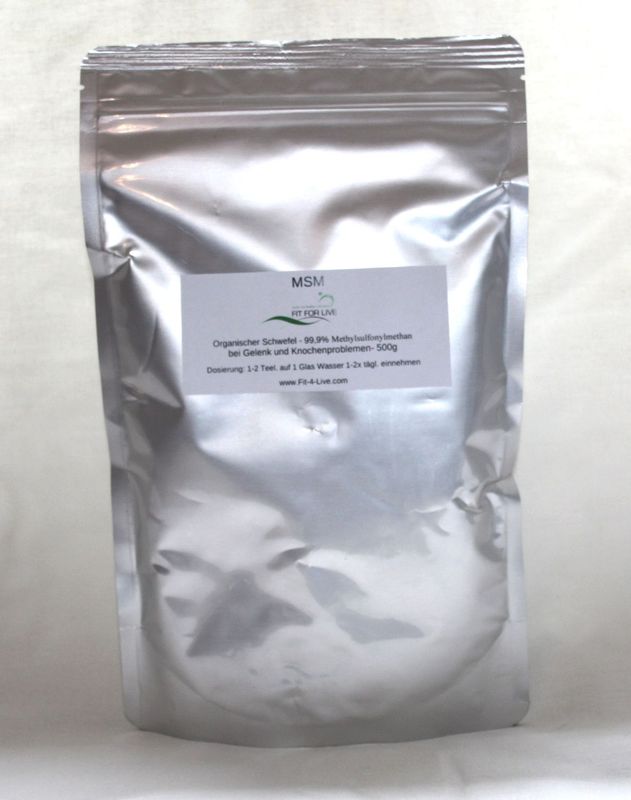 MSM organischer Schwefel Pulver 500g MSM organischer Schwefel Pulver 500g