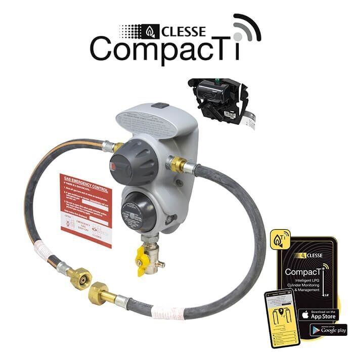 Clesse TR800 Automatic Changeover Gas Regulator Kit with OPSO &amp; Telemetry - ROI