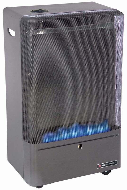Super Heat 4.2kW Blue Flame Gas Cabinet Heater