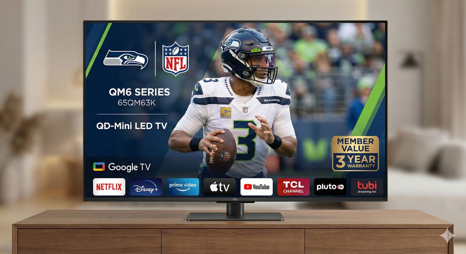 TCL 65" QD-Mini LED TV 