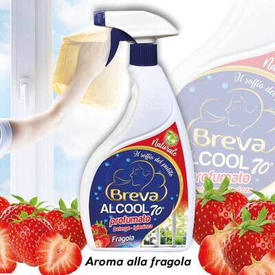 ALCOOL 70° DENATURATO PROFUMATO FRAGOLA 600 ML (Conf. da 1/3/6/12 flaconi)
