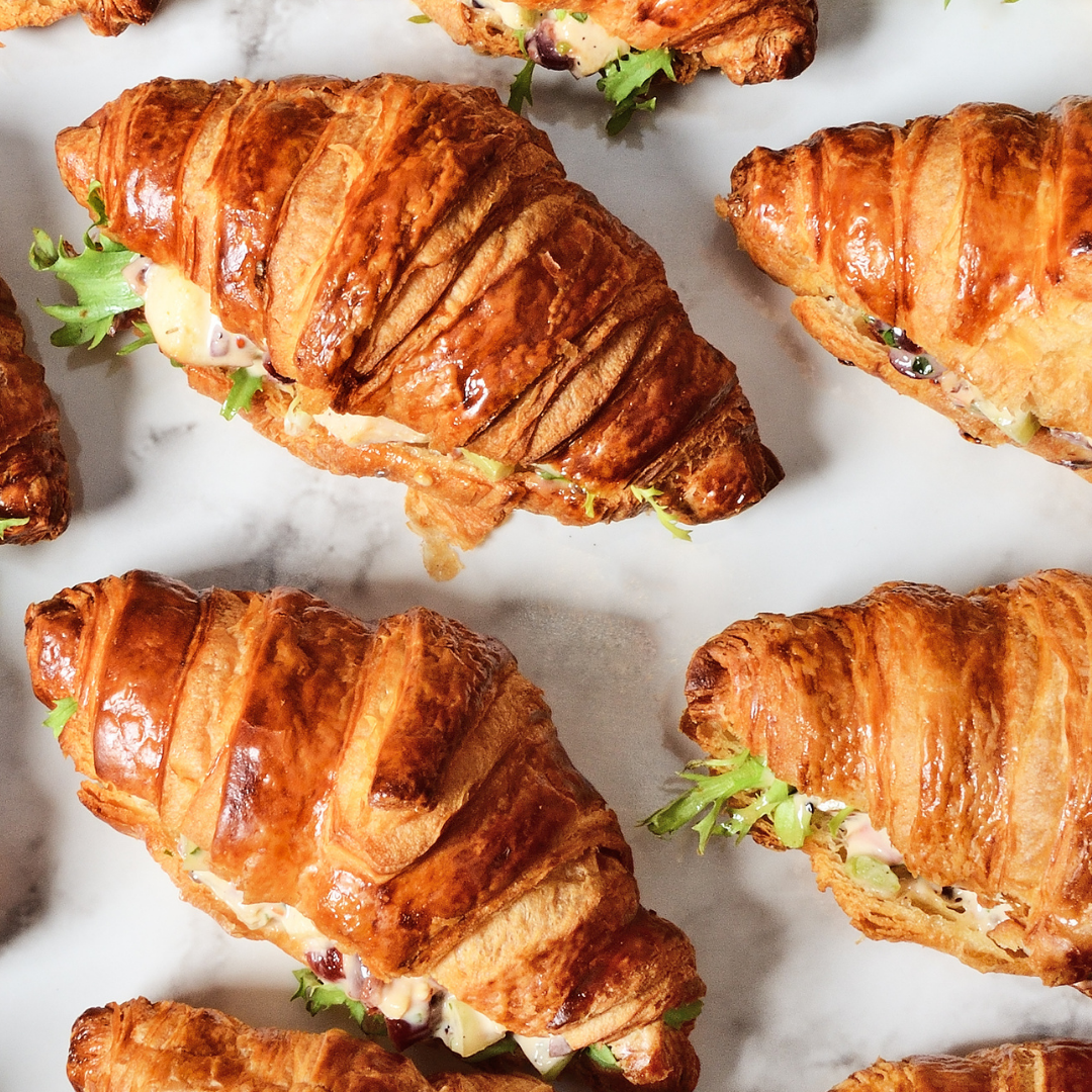 Chicken Ham Cheese Croissant Platter