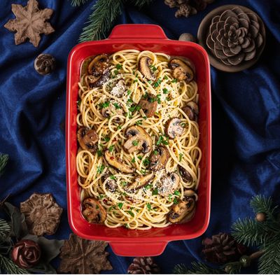 Mushroom Aglio Olio Pasta (Spicy)