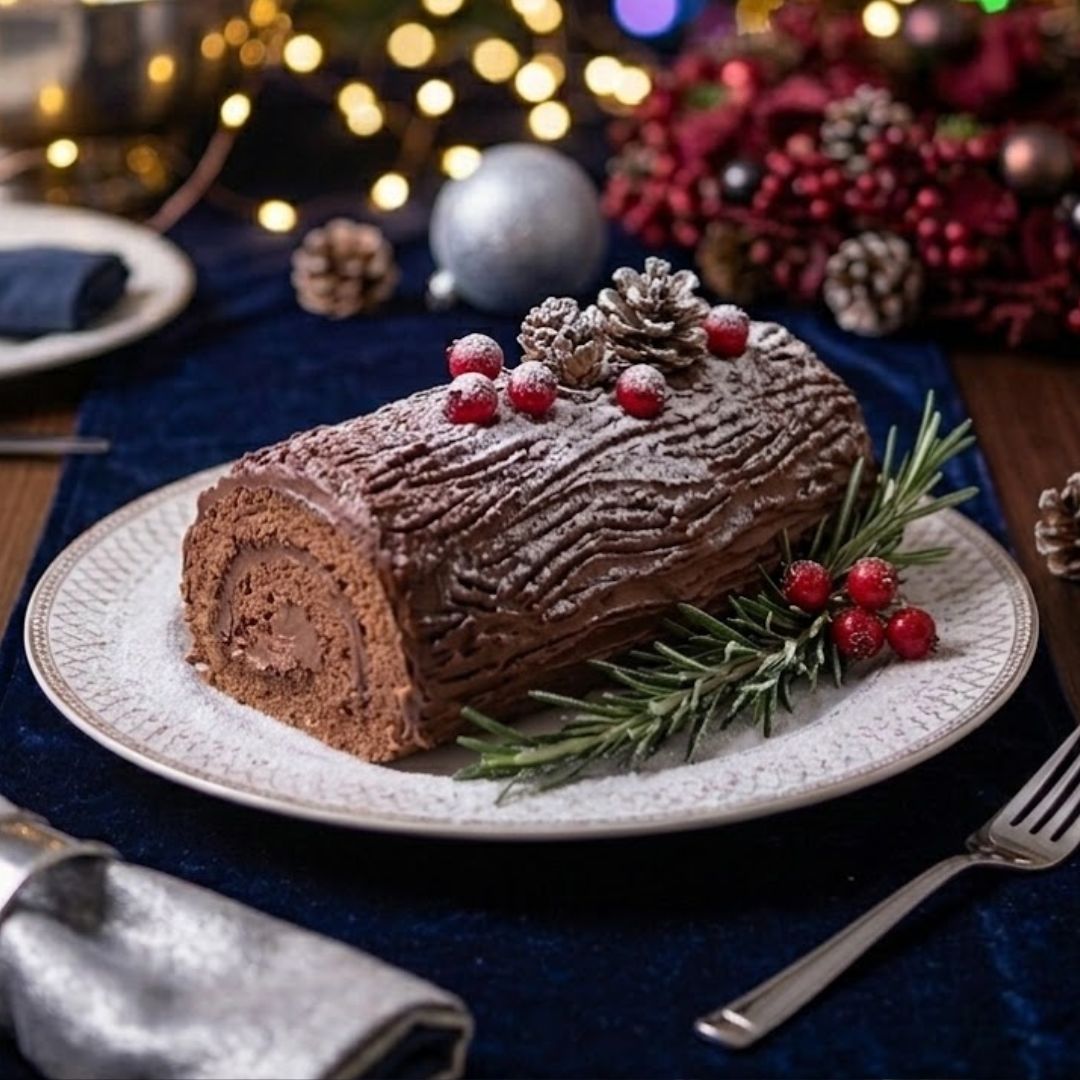 Royal Chocolate Log Cake Royal Chocolate Log Cake