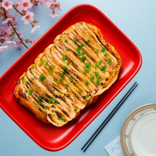 Baked Whole Salmon with Mentaiko Mayo Baked Whole Salmon with Mentaiko Mayo