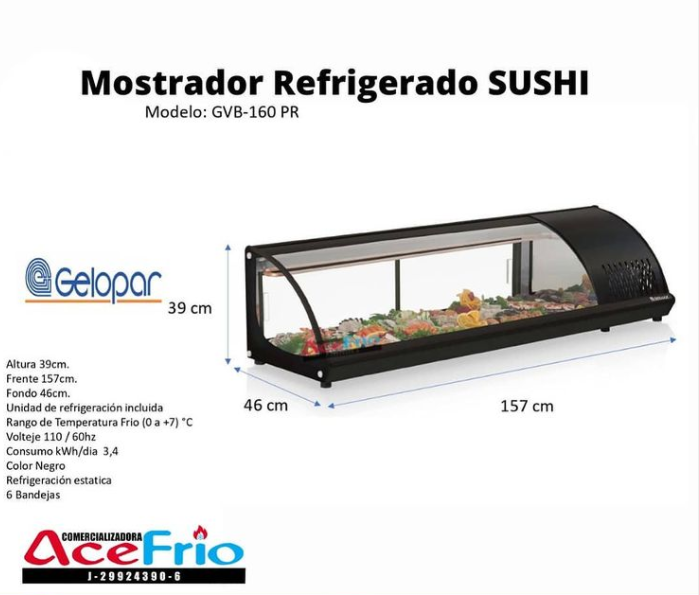 Mostrador Refrigerador Sushi