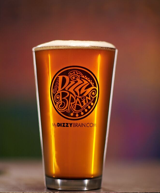 My Dizzy Brain Pint Glass