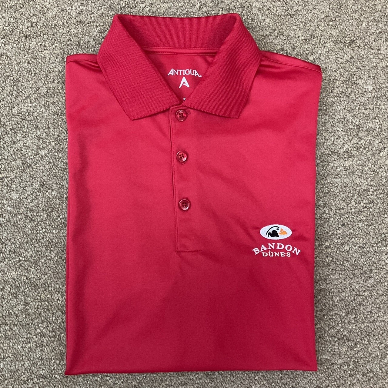 Bandon Dunes mens Small Red SS Polo Shirt