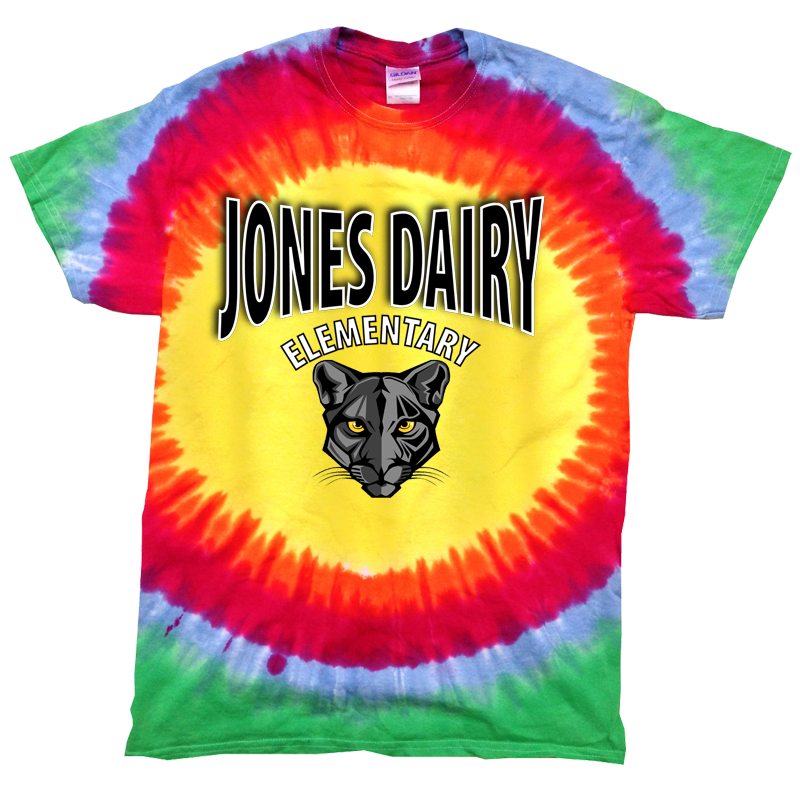 Jones Dairy | Sunburst Rainbow | Tie Dye Tee