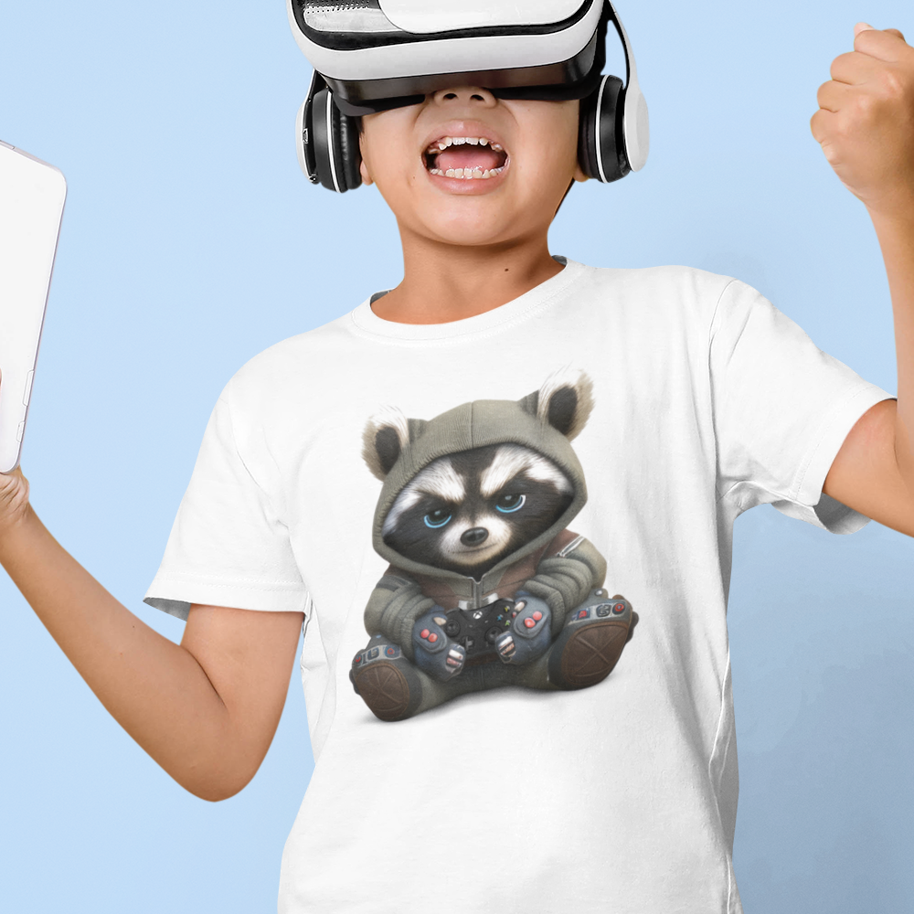 Racoon Gamer Children&#39;s Shirt