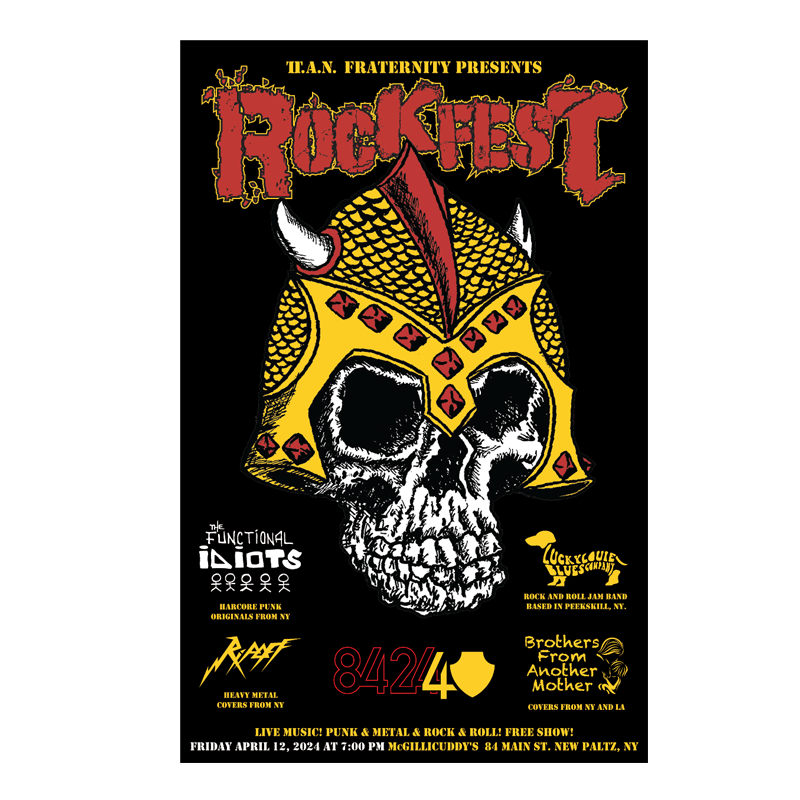 Pi Alpha Nu Rockfest Poster