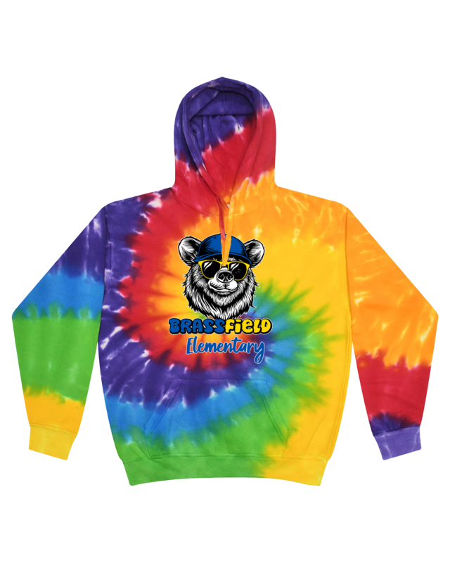Brassfield | Neon Rainbow | Tie Dye Tee | Hoodie