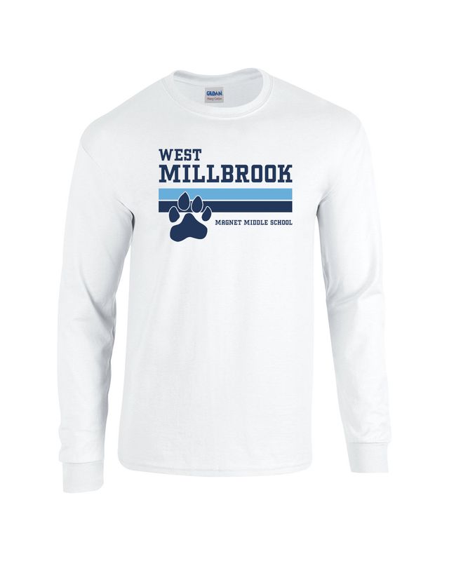 West Millbrook Stripes  Long Sleeve White