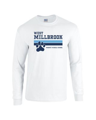 West Millbrook Stripes  Long Sleeve White