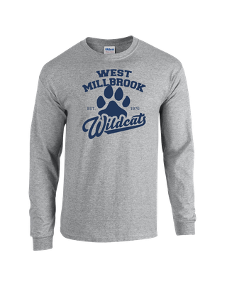 West Millbrook Paw Long Sleeve Grey