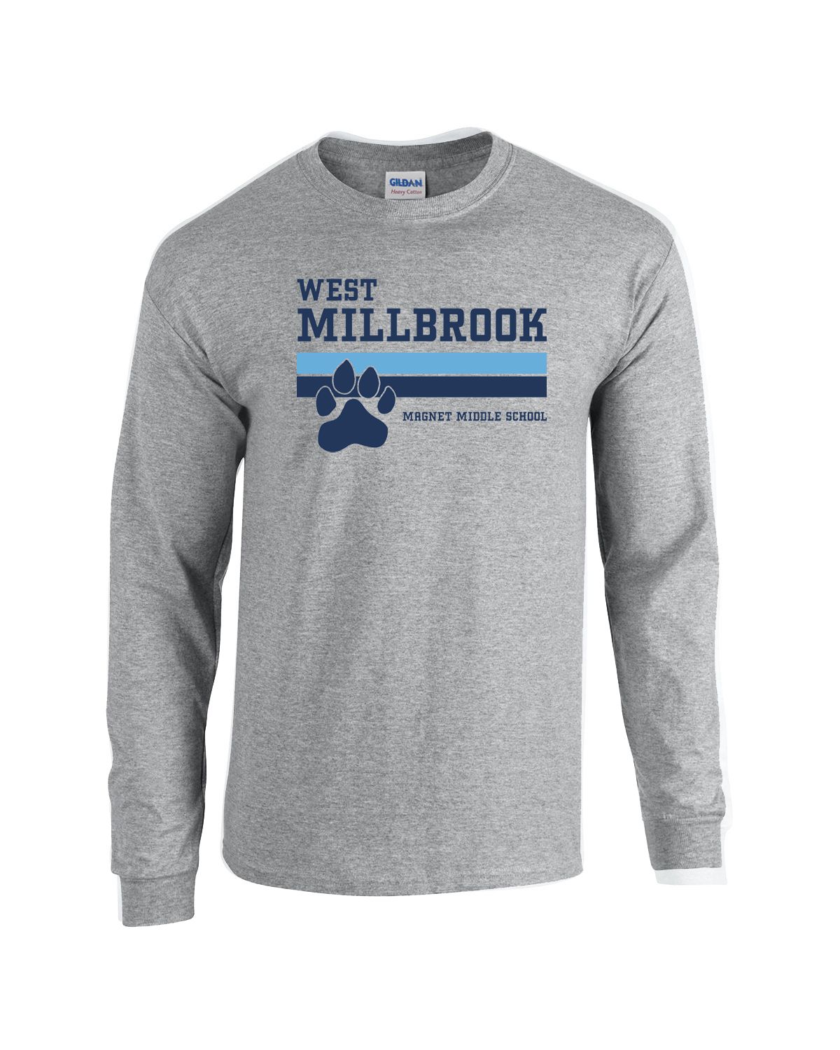 West Millbrook Stripes  Long Sleeve Grey