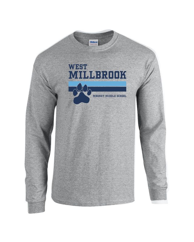 West Millbrook Stripes  Long Sleeve Grey