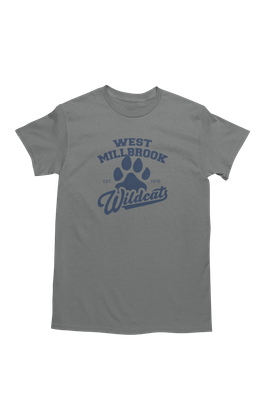 West Millbrook Paw T-shirt Graphite Heather